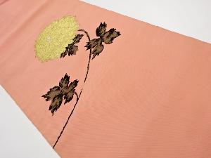 アンティーク　菊模様織り出し名古屋帯（着用可）